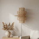 Saturn rotan wandlamp