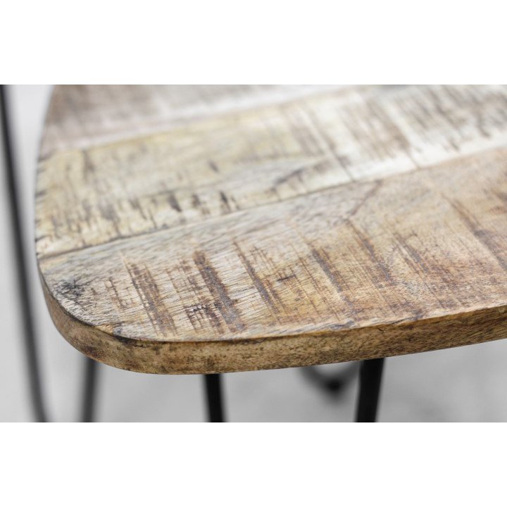 Bijzettafel DEXTER mangohout S/2
