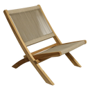 Rope opvouwbare loungestoel naturel