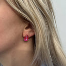 Fiorella Royal Red Earpins