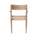 Freya tuinstoel met armleuning naturel - licht teakhout