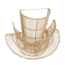 Saturn rotan wandlamp