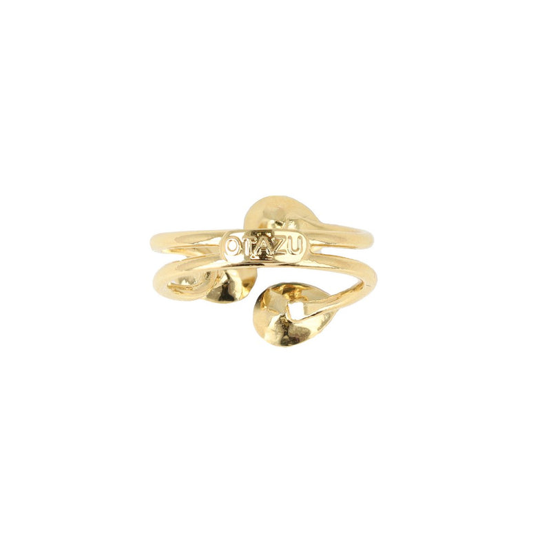 Classic Triple Leaf Ring Rosewater Opal