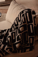The Aztec Bed Throw - Natural Black