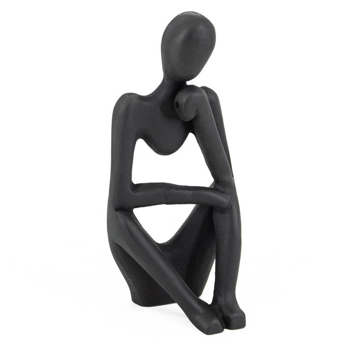 Homebound by KY Ornament figuur zittend zwart
