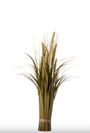 Bundel gras + staart groen/beige