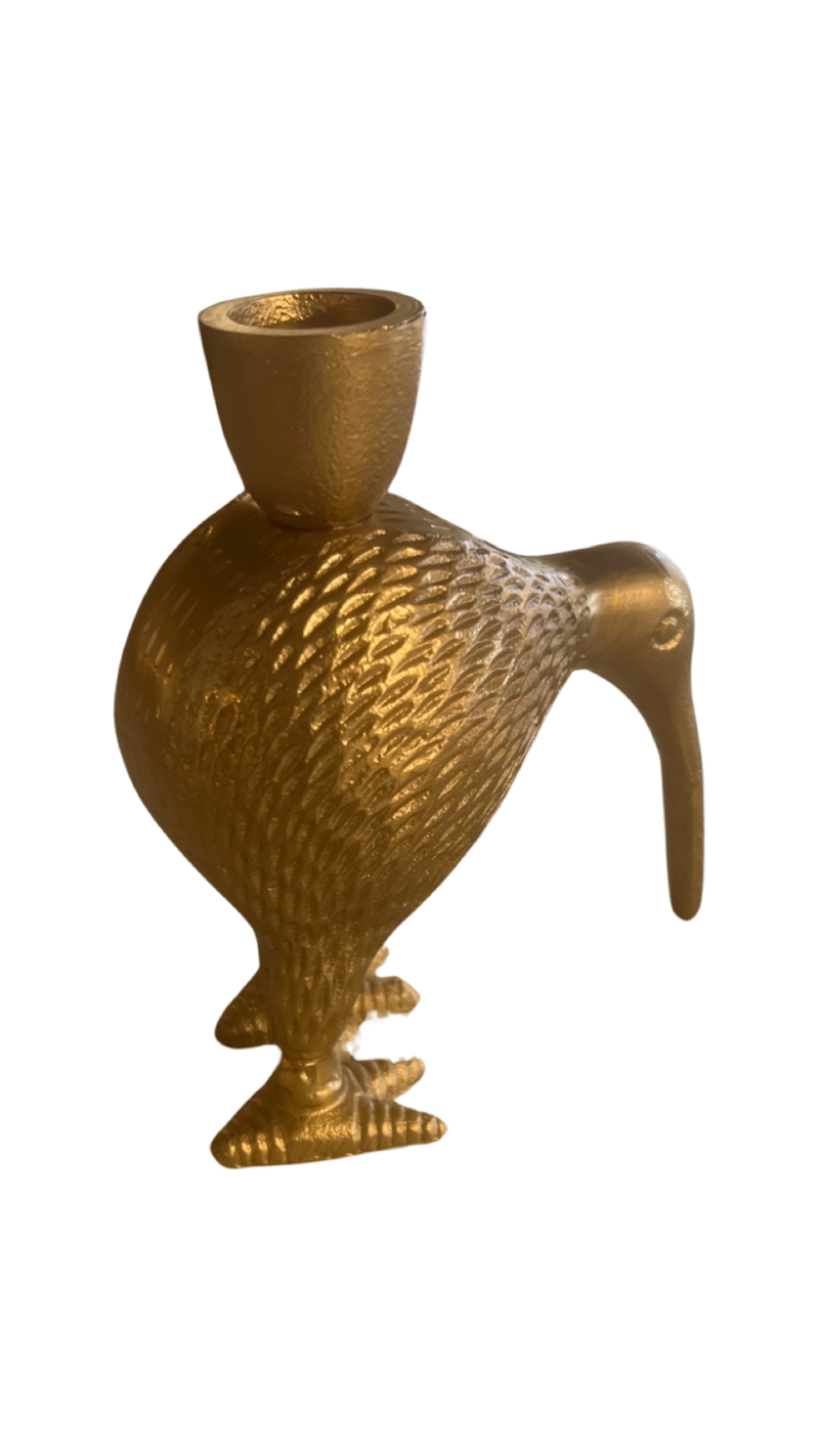 Kaarsenhouder KIWI goud