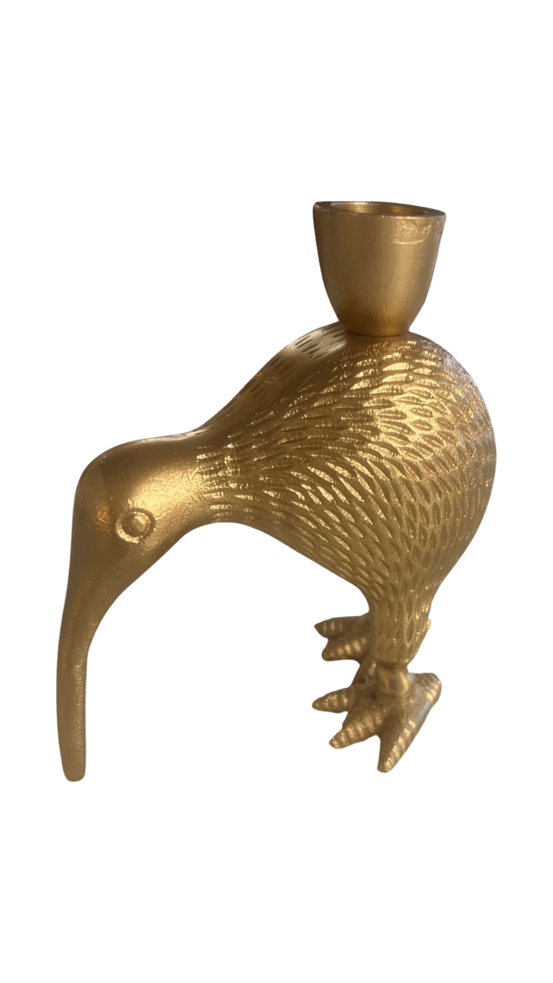 Kaarsenhouder KIWI goud