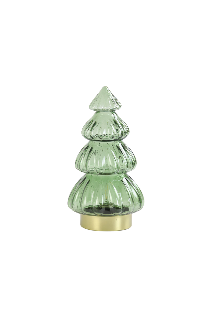 Tafellamp LED Tree glas olijf groen