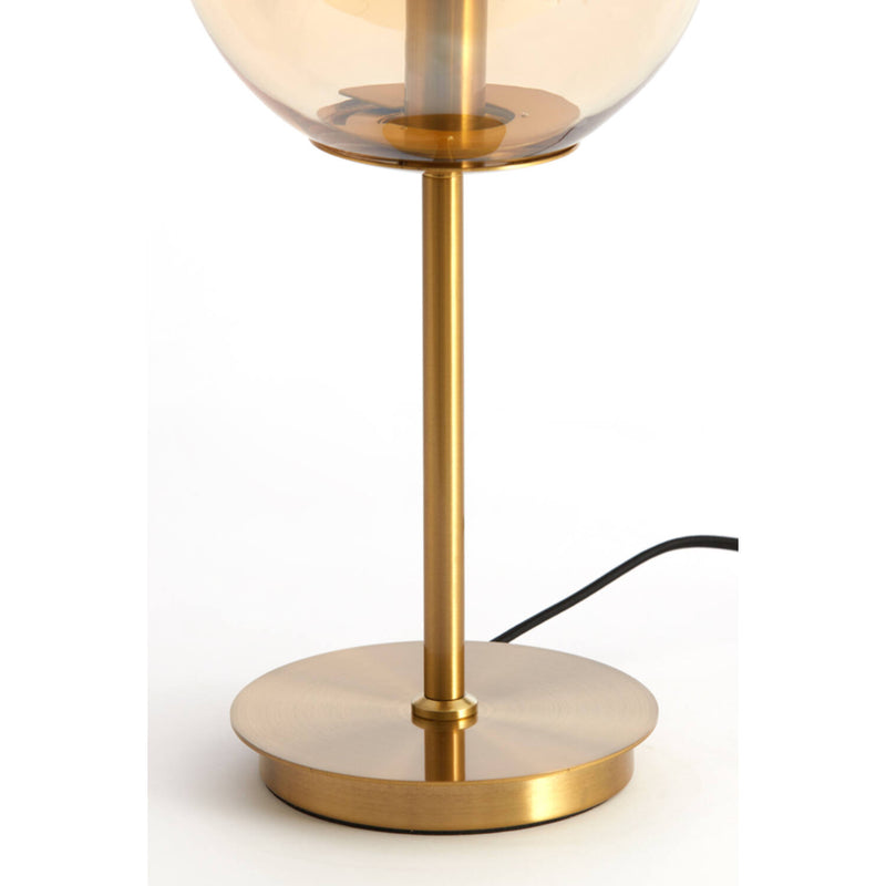 Tafellamp Ø20x43 cm MEDINA glas amber goud