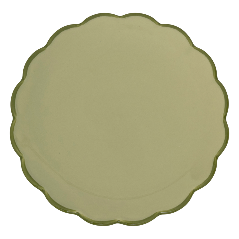 Good Morning bord sculpted Pale green