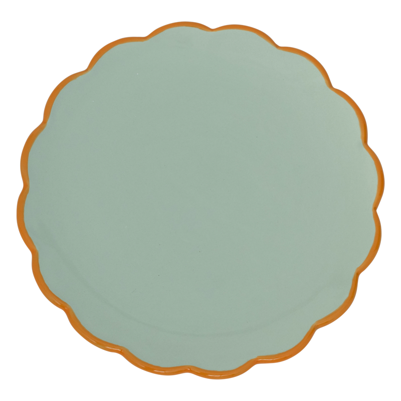 Good Morning bord sculpted Celadon