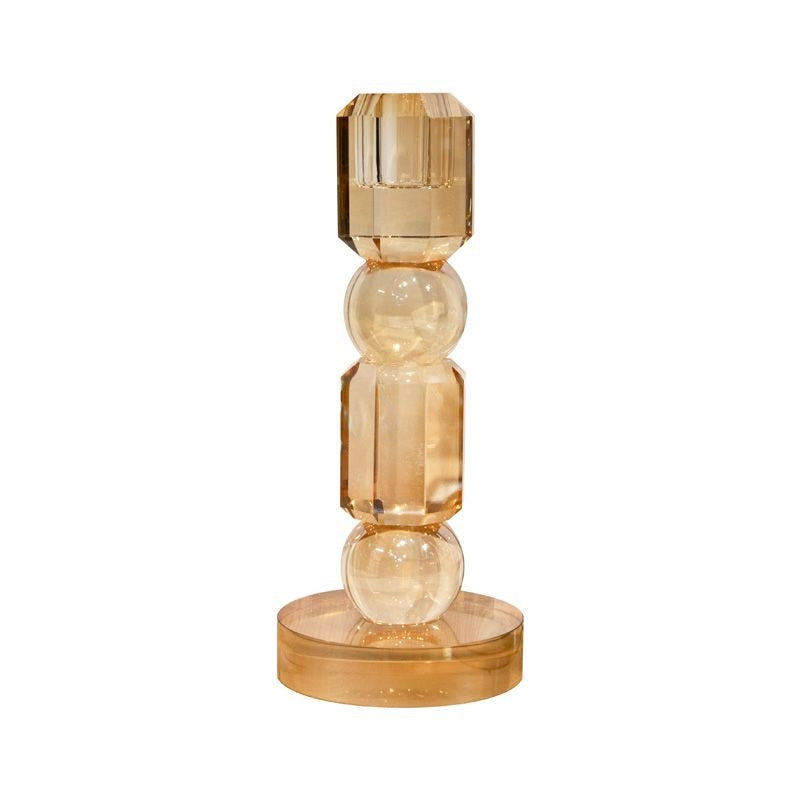 Colmore by Diga Kandelaar glas kristal amber