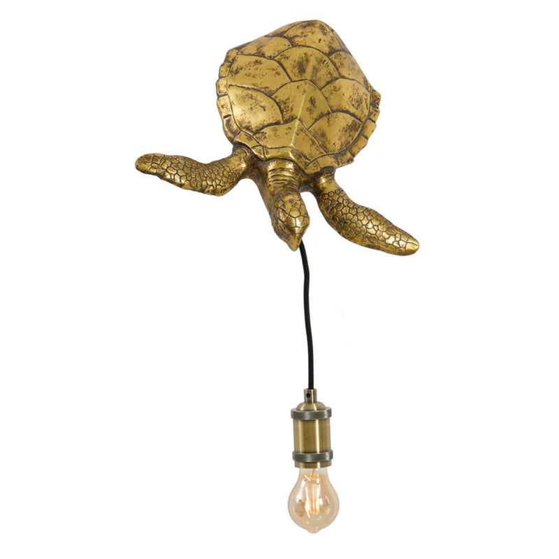 Wandlamp TURTLE goud