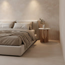 Kuching bijzettafel marmer wit