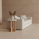 Kuching bijzettafel marmer wit