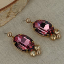 Aspen Statement Earrings Blush Rose