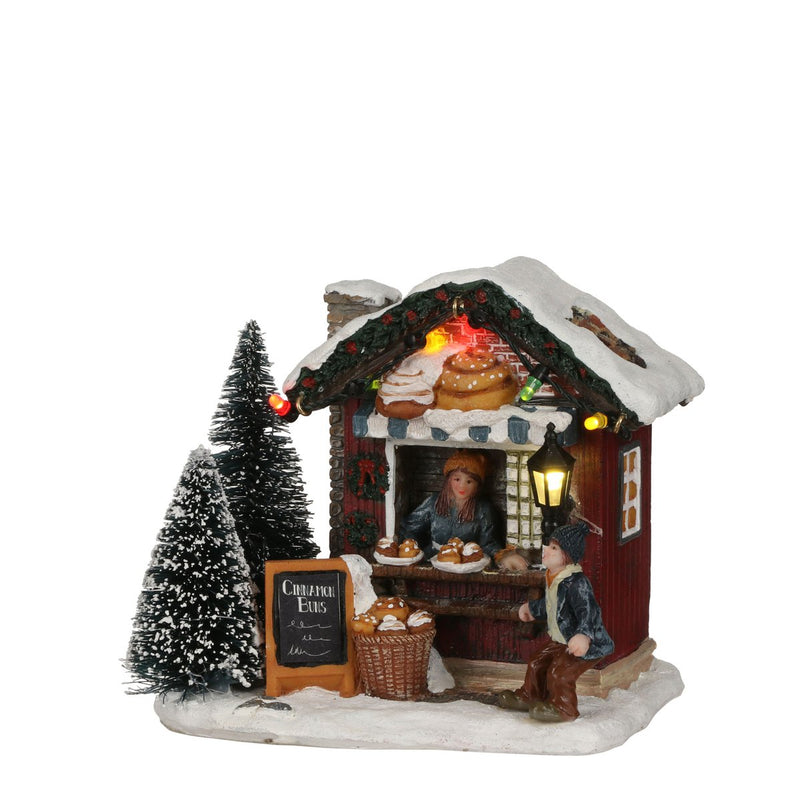 LuVille Kerstdorp Miniatuur Kaneelbroodjes