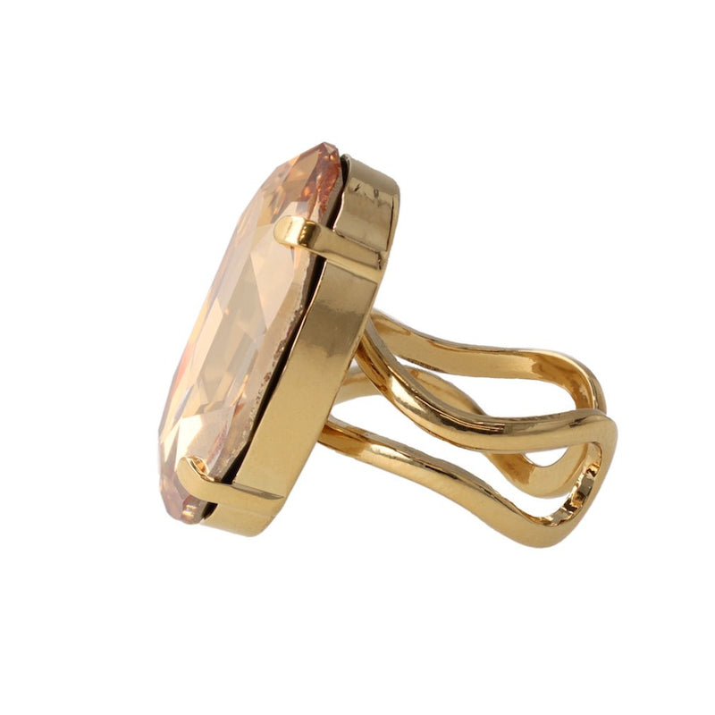 Eva Oval Ring Golden Shadow