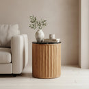 Langkawi bijzettafel marmer zwart