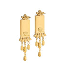 Amethyst Swan Earrings