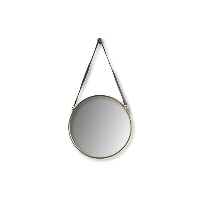 Spiegel Met Riem Goud/Zwart S