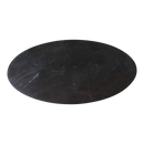 Ovale marmeren salontafel - zwart