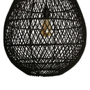 Maze hanglamp druppel zwart