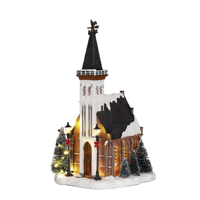 LuVille Kerstdorp Miniatuur Kerk