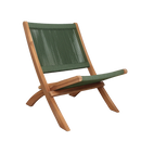 Rope opvouwbare loungestoel groen