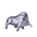PTMD Ornament Ebeny bull zilver L