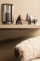 Ornament Ebeny bull zilver L