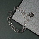 Rhodium and Crystal Bracelet