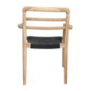 Verano tuinstoel met armleuning zwart