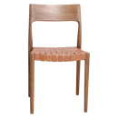 Freya eetkamerstoel naturel leer