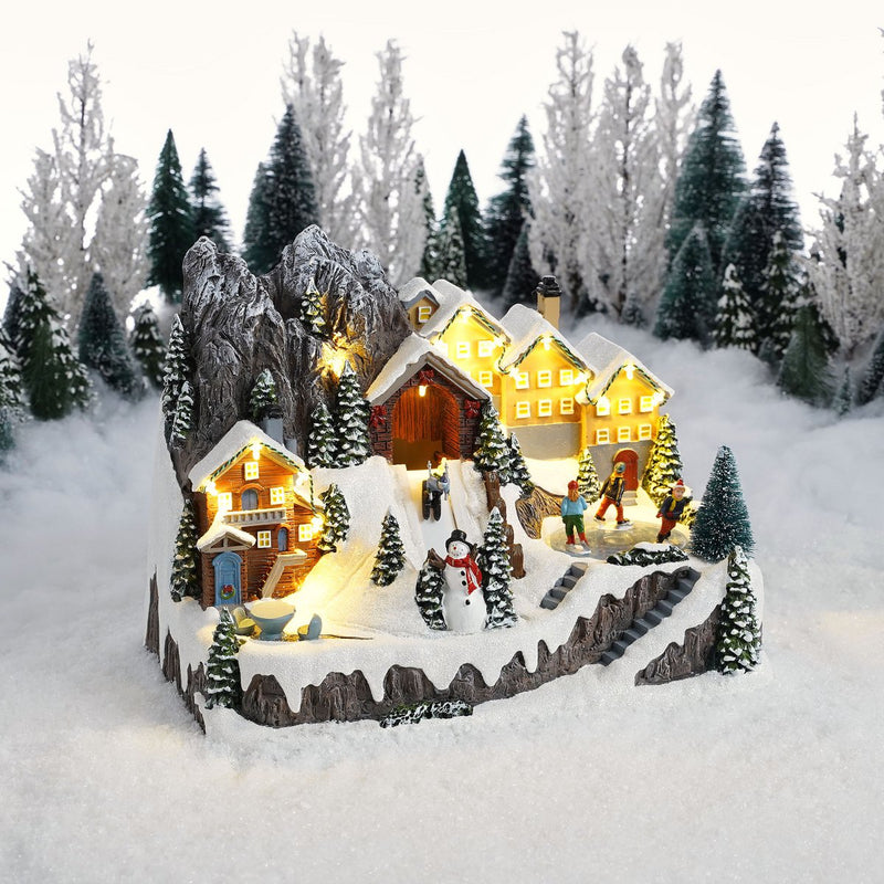 LuVille Kerstdorp Miniatuur Wintertafereel