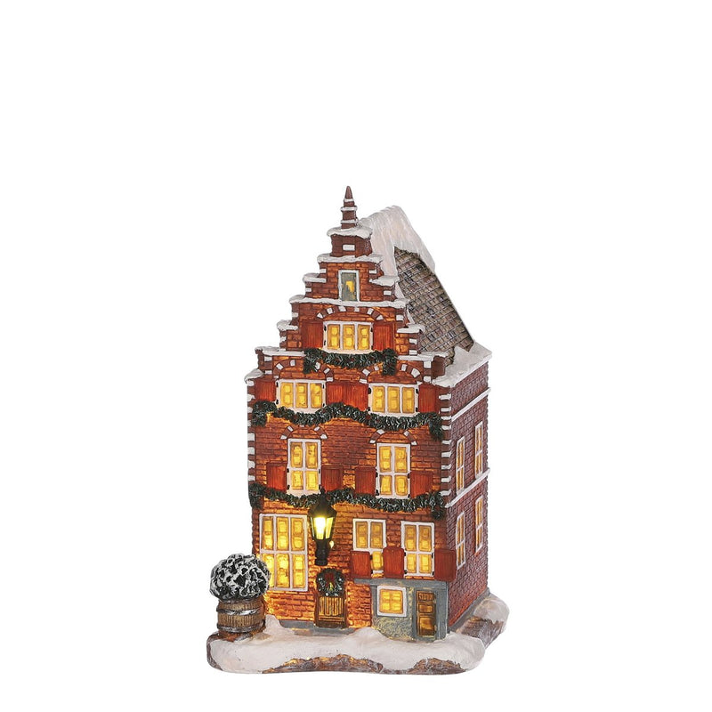 LuVille Kerstdorp Miniatuur Grachtenpand