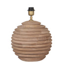 Lampvoet ribbel mango hout