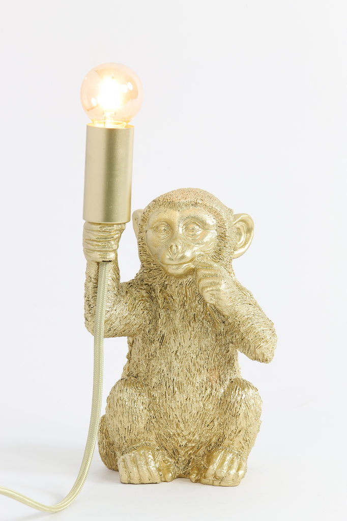 Tafellamp Monkey goud