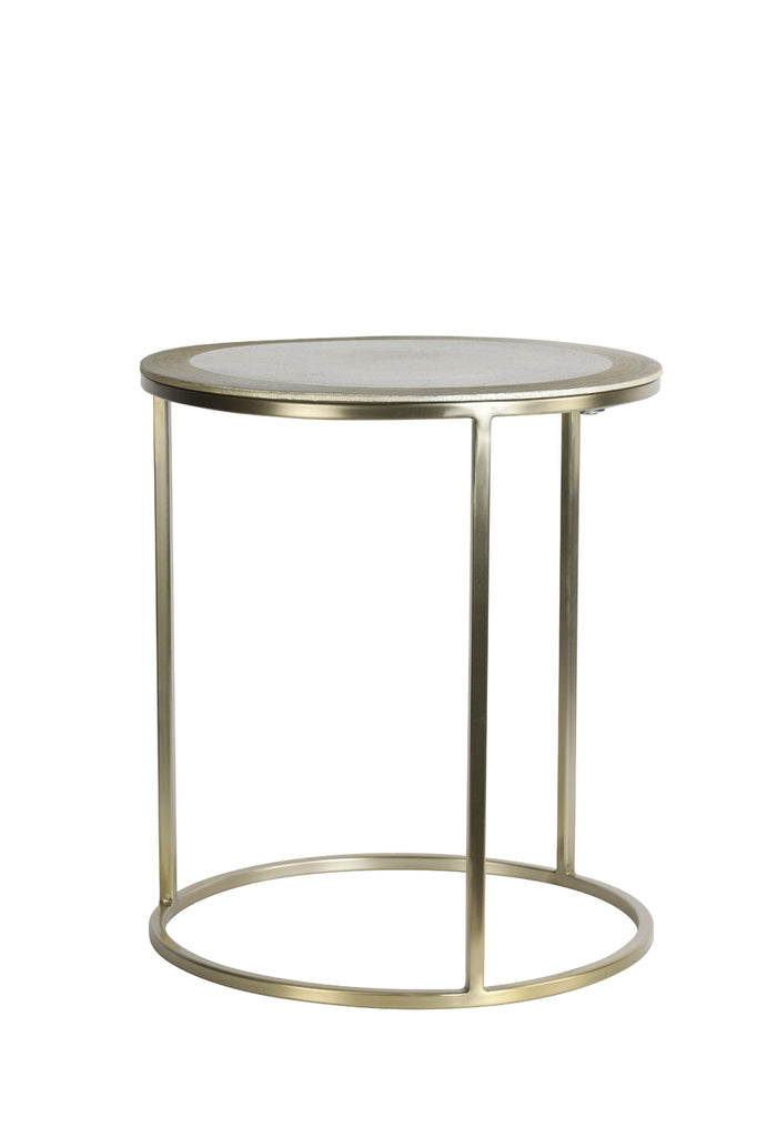 Bijzettafel S/2 TALCA light gold