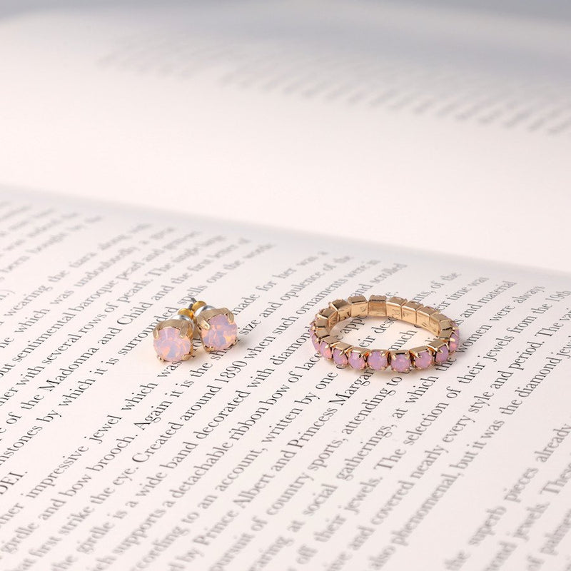 Alice Ring Pink Opal M/L
