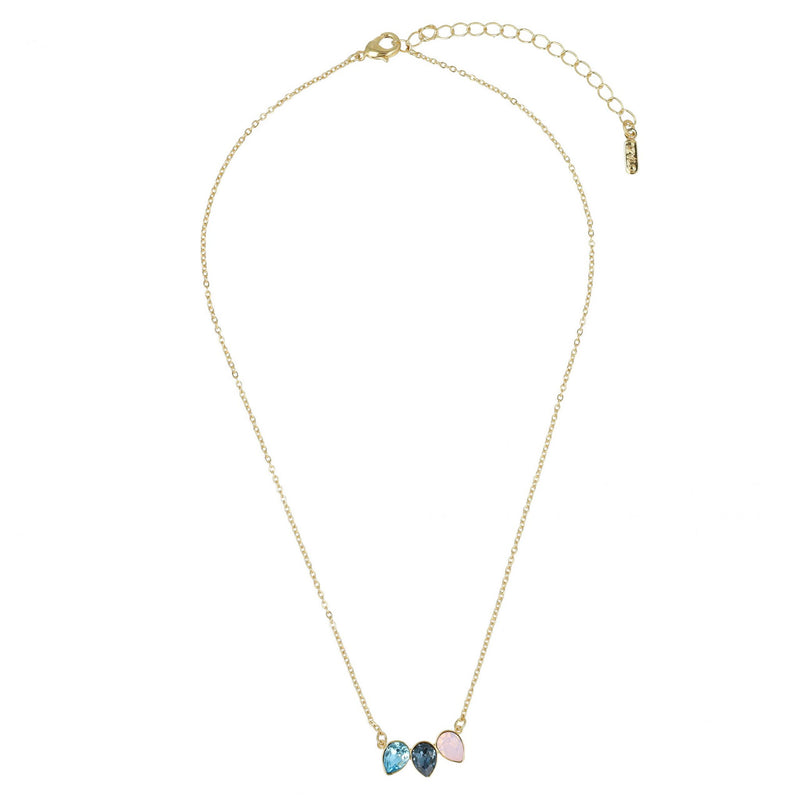 Otazu Classic Triple Leaf Necklace Rosewater Opal