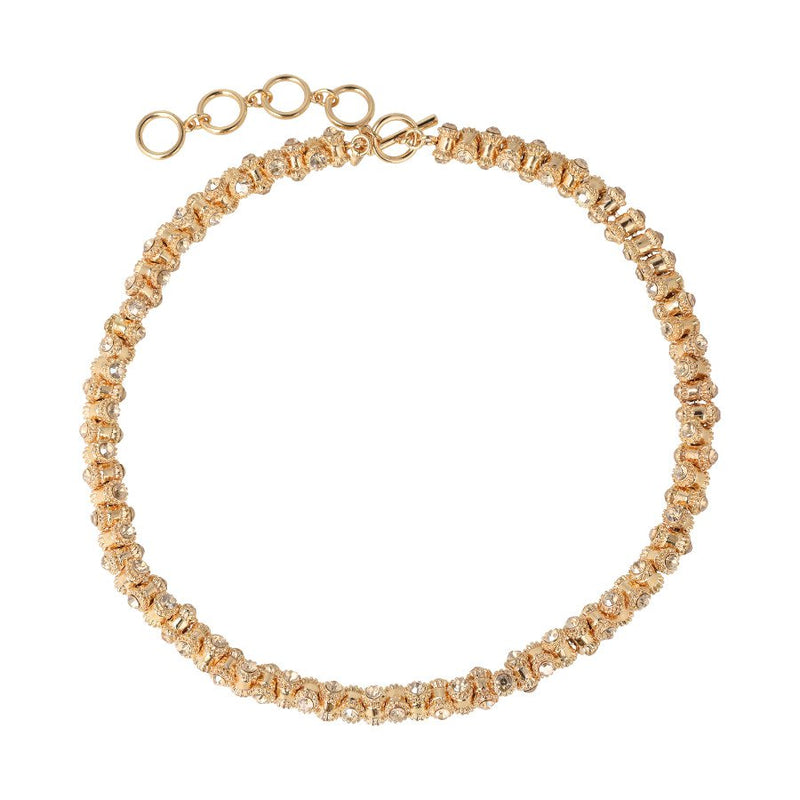 Otazu Vintage Barrel Necklace - Gold