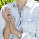 Silver Beetle Small Bracelet