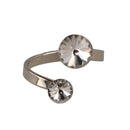Classic Disc Ring - Rhodium