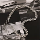 Otazu Vintage Barrel Necklace - Rhodium