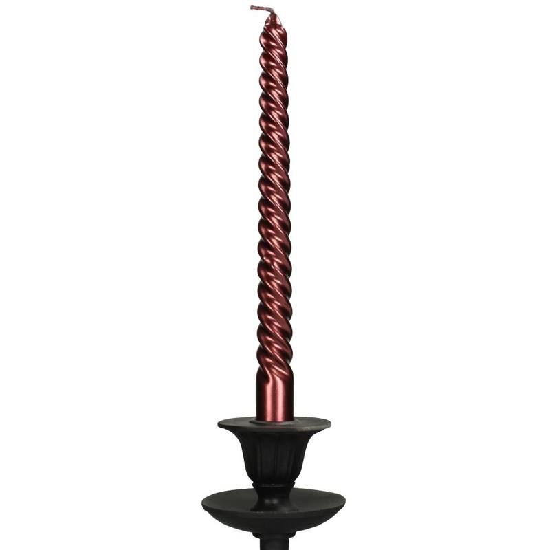 Twisted Candle bordeaux