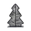 Kerstboom metaaldraad zwart klein