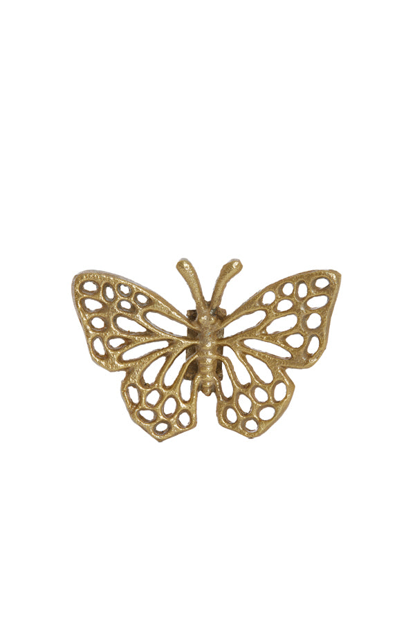 Light & Living Ornament Butterfly gold klein