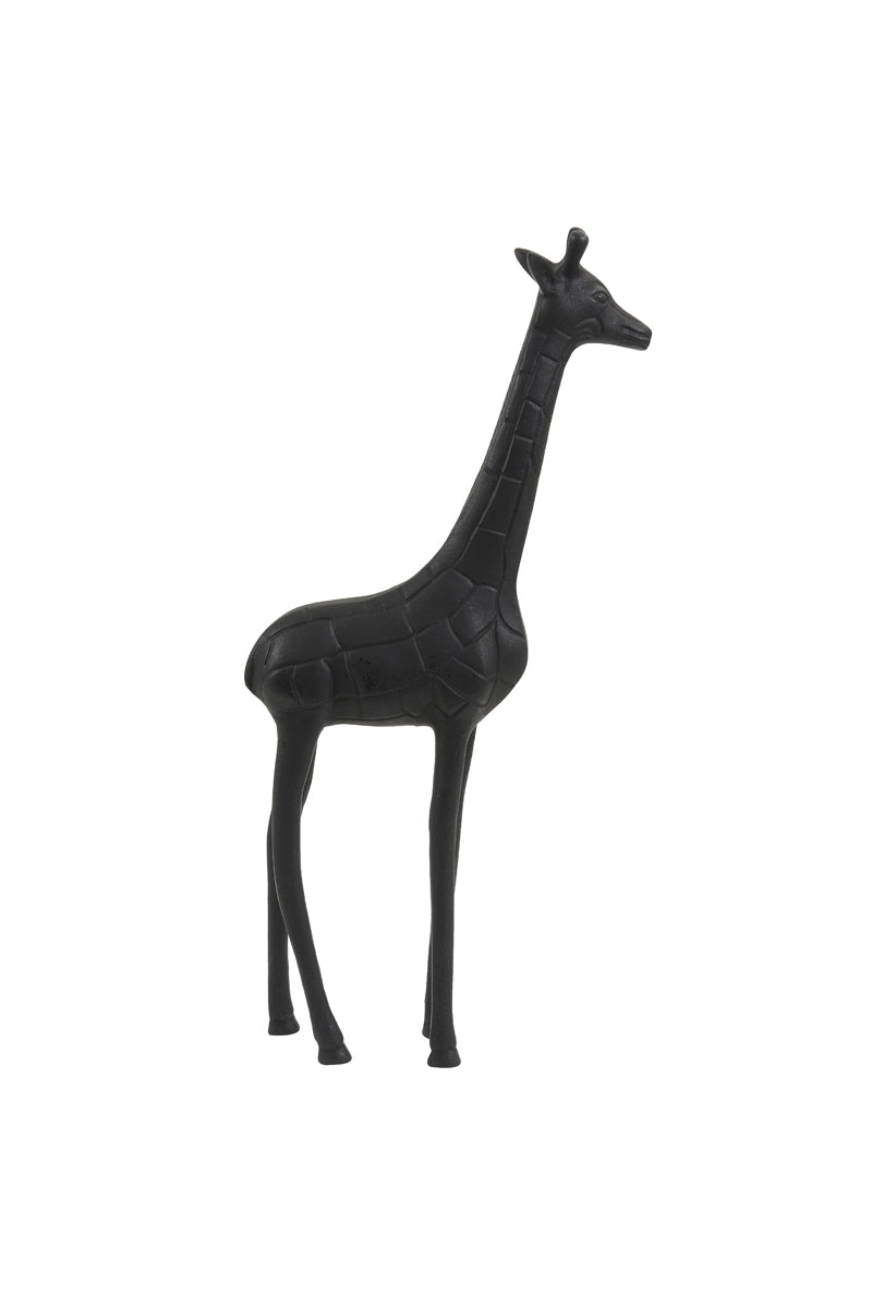 Ornament Giraffe Zwart mat